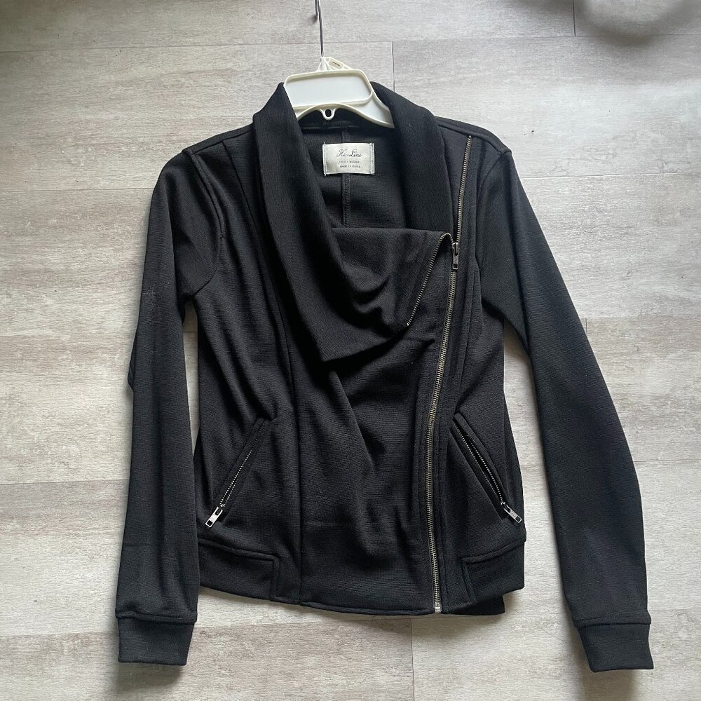 Madewell Hi-Line Motorcycle Asymmetric Zipper Jacket